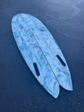 LOVE MACHINE 5'10 PEDESTRIAN SHIP - BLUE ABSTRACT